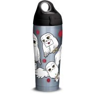 Tervis 1315110 Harry Potter - Hedwig Stainless Steel Insulated Tumbler with Lid, 24 oz Water Bottle, Silver