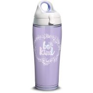 Tervis 1322112 Be Kind Purple Stainless Steel Insulated Tumbler with Lid 24 oz Water Bottle, Silver
