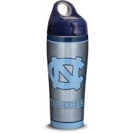 Tervis 1309965 North Carolina Tar Heels Tradition Stainless Steel Insulated Tumbler with Navy with Gray Lid, 24oz Water Bottle, Silver