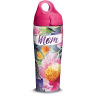 Tervis 1318966 Mom Large Blooms Stainless Steel Insulated Tumbler with Lid, 24 oz Water Bottle, Silver