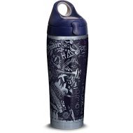 Tervis 1306722 Harry Potter - 20th Anniversary Stainless Steel Insulated Tumbler with Navy with Gray Lid, 24oz Water Bottle, Silver