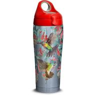 Tervis Colorful Hummingbirds Stainless Steel Insulated Tumbler with Lid, 24 oz Water Bottle, Silver