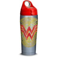 Tervis 1315942 DC Comics - Wonder Woman Icon Stainless Steel Insulated Tumbler with Lid 24 oz Water Bottle, Silver