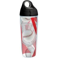 Tervis Baseballs Red & Mitt Background Made in USA Double Walled Insulated Tumbler Travel Cup Keeps Drinks Cold & Hot, 24oz Water Bottle, Classic