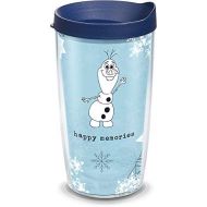 [아마존베스트]Tervis 1330427 Disney Frozen 2 Olaf BPA Free Insulated Travel Tumbler with Wrap & Lid, 16 oz - Tritan, Clear
