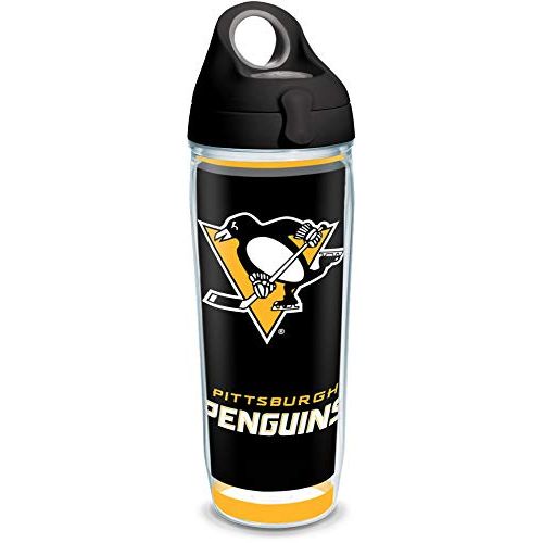  Tervis Made in USA Double Walled NHL Pittsburgh Penguins Insulated Tumbler Cup Keeps Drinks Cold & Hot, 24oz Water Bottle, Shootout