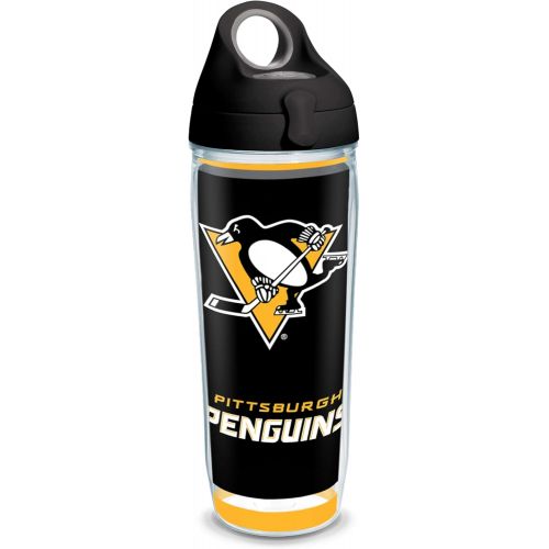  Tervis Made in USA Double Walled NHL Pittsburgh Penguins Insulated Tumbler Cup Keeps Drinks Cold & Hot, 24oz Water Bottle, Shootout