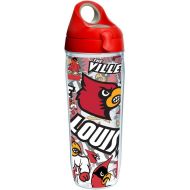 Tervis NCAA Louisville Cardinals All Over Water Bottle, 24 oz, Clear