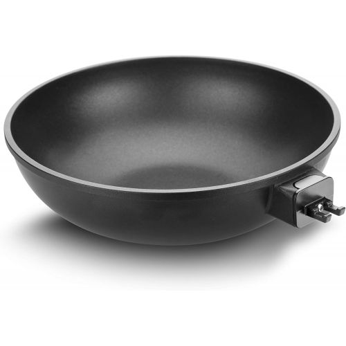  Tescoma Wok SmartCLICK 28 cm, Edelstahl, Schwarz, 50 x 29.2 x 12.7 cm