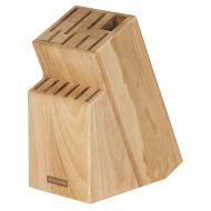 Tescoma Block Woody fuer 5 Messer und Scheren, Holz, Beige, 16 x 8 x 21 cm