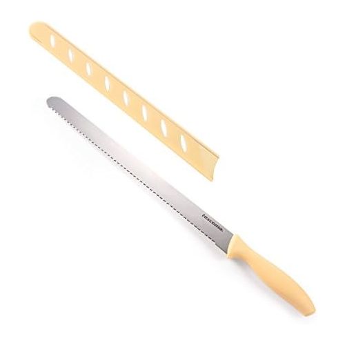  [아마존베스트]Tescoma Cake knife 30 cm long, pastry knife with one-sided saw cut and blade guard.