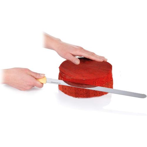  [아마존베스트]Tescoma Cake knife 30 cm long, pastry knife with one-sided saw cut and blade guard.