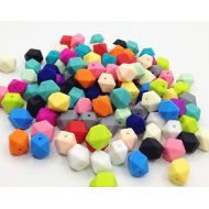 TeslaBaby 5-1,000 - Hexagon Geometric Silicone Beads - (17 mm) - Bulk Silicone Beads Wholesale - DIY Teething