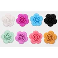 Etsy 1-10 Flower  Rose Silicone Bead - 3D Flower Seamless Silicone Beads in 8 Colors - IN STOCK - Bulk Silicone Beads Wholesale - DIY Teething