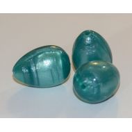 TeslaBaby CLEARANCE 20% OFF - Apatite Metallic (Teal) Silicone Egg  Teardrop - 1 in x 34 in - Bulk Silicone Beads Wholesale - DIY Teething