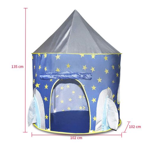  Tesoky Pop Up Rocket Tent and Castle Tent for Kids Boys Girls