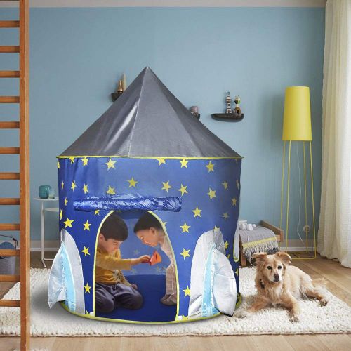  Tesoky Pop Up Rocket Tent and Castle Tent for Kids Boys Girls