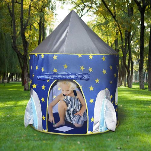  Tesoky Pop Up Rocket Tent and Castle Tent for Kids Boys Girls