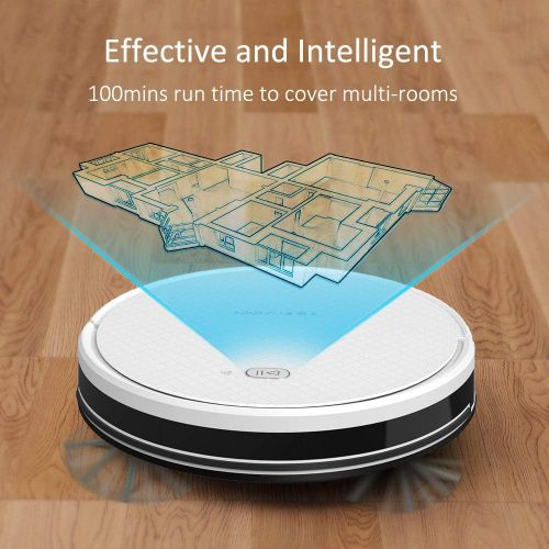  Tesvor Robot Vacuum, Robotic Vacuum and Mop Cleaner, 1800Pa Strong Suction, WiFi Connectivity, App and Alexa Voice Control,Clean from Hardfloors to Low-Pile Carpets, for Dust and P