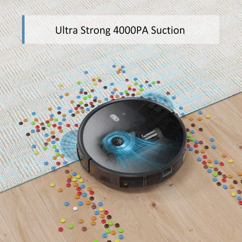  [아마존베스트]Tesvor Robot Vacuum Cleaner - 4000Pa Strong Suction Robot Vacuum, Alexa Voice and APP Control, Self-Charging Robotic Vacuum Cleaner with 5200mAh Battery, for Low-Pile Carpets, Hard