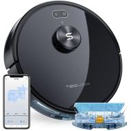 [아마존베스트]Tesvor Robot Vacuum Cleaner, S6 Suction Mop Robot with Laser Navigation, Super Strong 2700 PA Robot Vacuum Cleaner, Run Time 120 Minutes, Allergens, Pet Hair Removal App, Voice Con