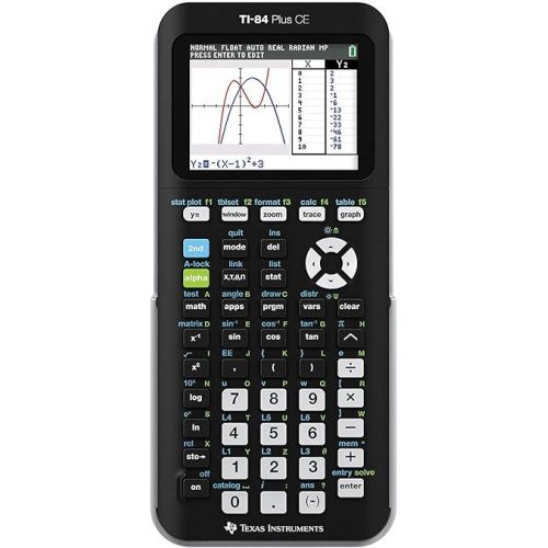  Texas Instruments TI-84 Plus CE Graphing Calculator, Black