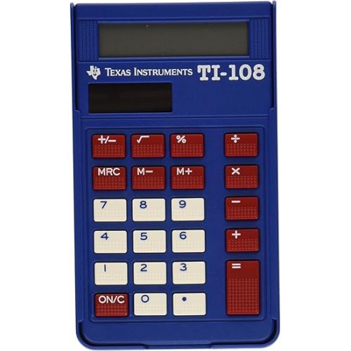  Texas Instruments TI-108 Solar Power Calculator/Teacher’s Kit (set of 10)