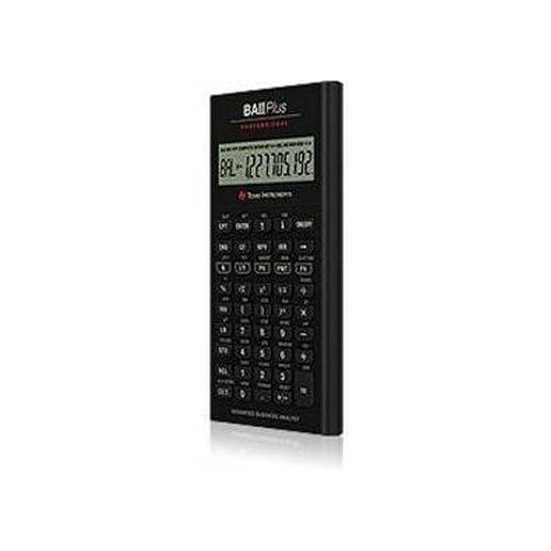  Texas Instruments BA II Plus Professional Financial Calculator Silver 9.8 Inch