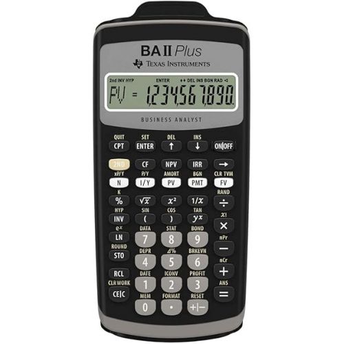  (Texas Instruments) Advanced Financial Calculator (BA II Plus)