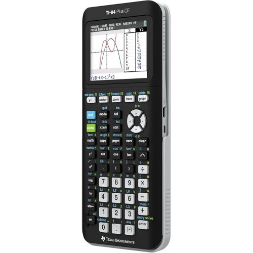  Texas Instruments TI-84 PLUS CE Graphing Calculator, Black (Frustration-Free Packaging) (84PLCE/PWB/2L1/A) (Renewed)