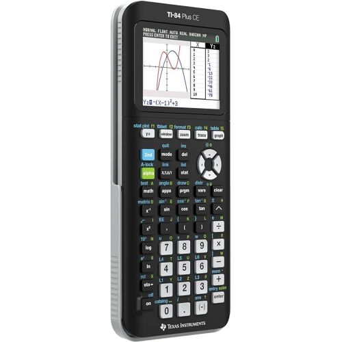 Texas Instruments TI-84 PLUS CE Graphing Calculator, Black (Frustration-Free Packaging) (84PLCE/PWB/2L1/A) (Renewed)