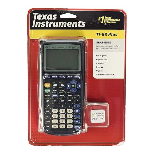  Texas Instruments TI-83 Plus Programmable Graphing Calculator (Packaging and Colors May Vary)