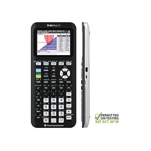  Texas Instruments ti-84 Plus Ce Color Graphing Calculator, Black