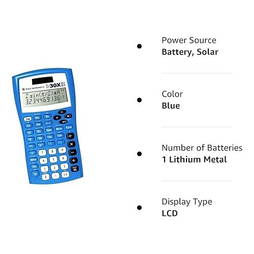  TI-30XIIS? Scientific Calculator, Blue