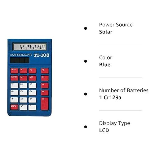  TI-108 Elementary Calculator