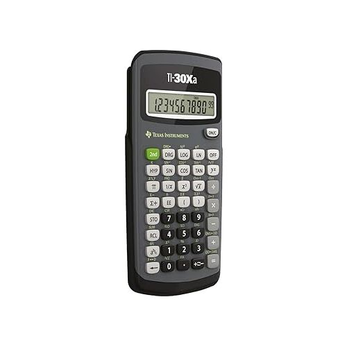  TI 30 XA Scientific Calculator + WYNGS Protective Case Black
