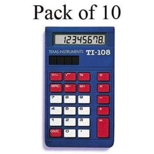 [아마존베스트]TEXAS INSTRUMENTS Texas Instruments TI-108 Class Set Calculator for K4, Large keys, Sol