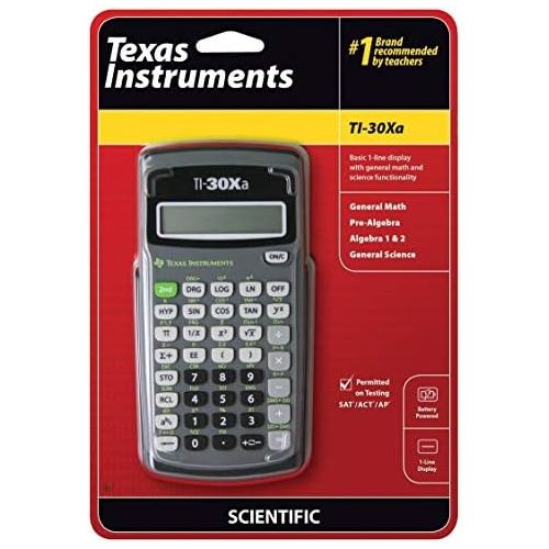  [아마존베스트]Texas Instruments TI30XA Scientific Calculator - 10 Character(s) - Battery Powered - 6 x 3.1 x 0.8 - Black