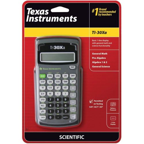  [아마존베스트]Texas Instruments TI30XA Scientific Calculator - 10 Character(s) - Battery Powered - 6 x 3.1 x 0.8 - Black