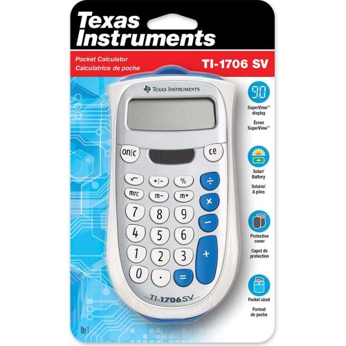  [아마존베스트]Texas Instruments 1706SV/FBL/2L1 Standard Function Calculator