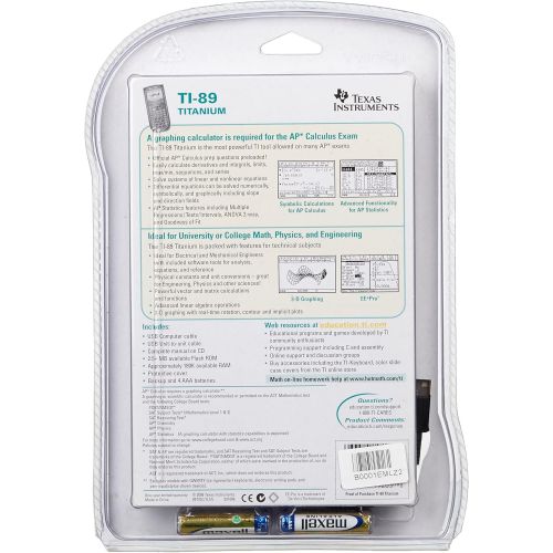  [아마존베스트]Texas Instruments TI-89 Titanium Graphing Calculator (packaging may differ)