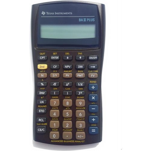  TEXBAIIPLUS - Texas Instruments BA-II Plus Adv. Financial Calculator