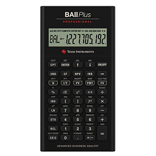  Texas Instruments BA II Plus Professional Financial Calculator