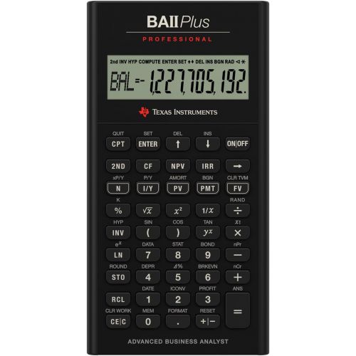  Texas Instruments BA II Plus Professional Financial Calculator