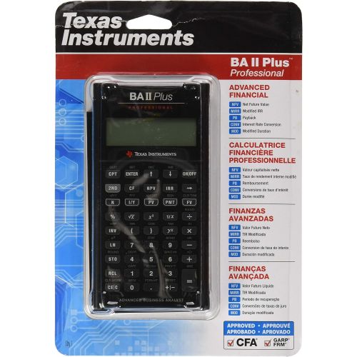  Texas Instruments BA II Plus Professional Financial Calculator