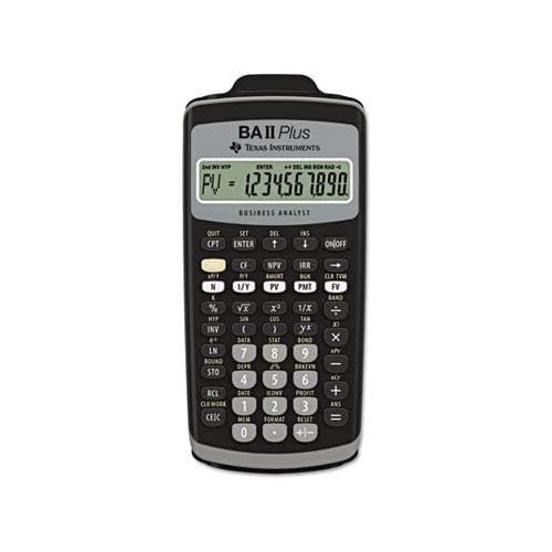  Texas Instruments BAIIPlus Financial Calculator, 10-Digit LCD