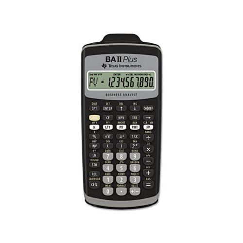  Texas Instruments BAIIPlus Financial Calculator, 10-Digit LCD