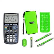 Texas Instruments TI-83 Plus Graphing Calculator + Guerrilla Zipper Case + Essential Graphing Calculator Accessory Kit (Green)