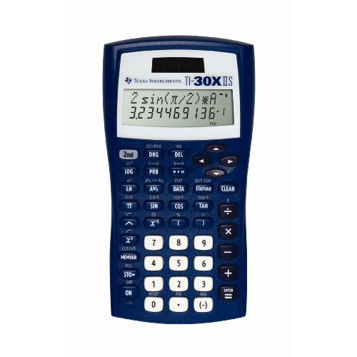  Texas Instruments TI-30X IIS 2-Line Scientific Calculator, Dark Blue