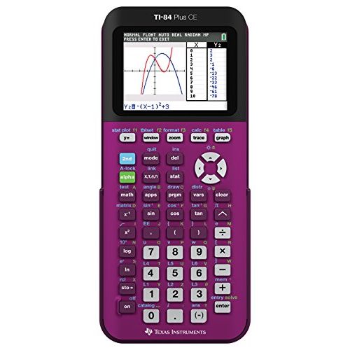  Texas Instruments TI-84 Plus CE Plum Graphing Calculator